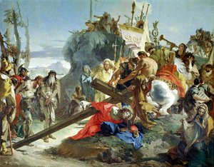 カルバリーへの道のキリスト、1749